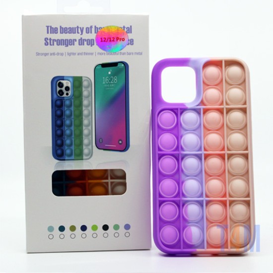 CAPA DE SILICONE POP-IT PARA APPLE IPHONE 12 PRO MAX